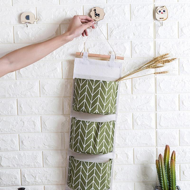 Túi treo tường 3 ngăn đựng đồ dùng tiện lợi