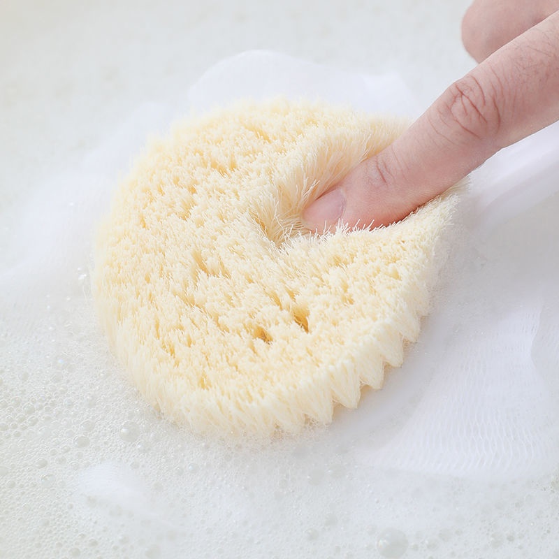 Bàn Chải Tắm Hai Mặt Lông Mềm Tay Cầm Dài Dùng Khi Tắm