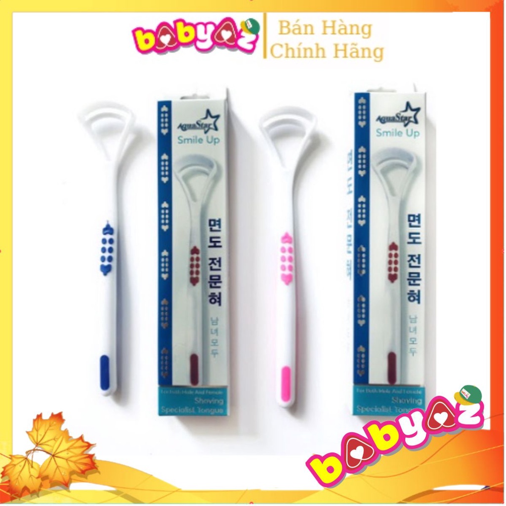 Cây Cạo Lưỡi Vệ Sinh Vùng Miệng- Nhựa PP- Aquastar