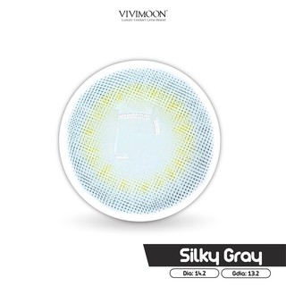 Kính áp tròng 0 độ màu xám Vivimoon Silky Gray 0 Độ