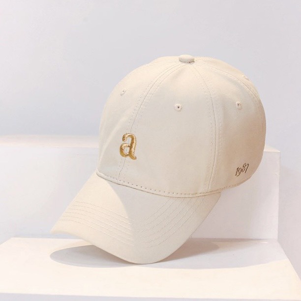 Mũ Lưỡi Trai Nón Kết Thêu Chữ A Fashion Phong Cách Ulzzang Form Unisex Nam Nữ - Hazo