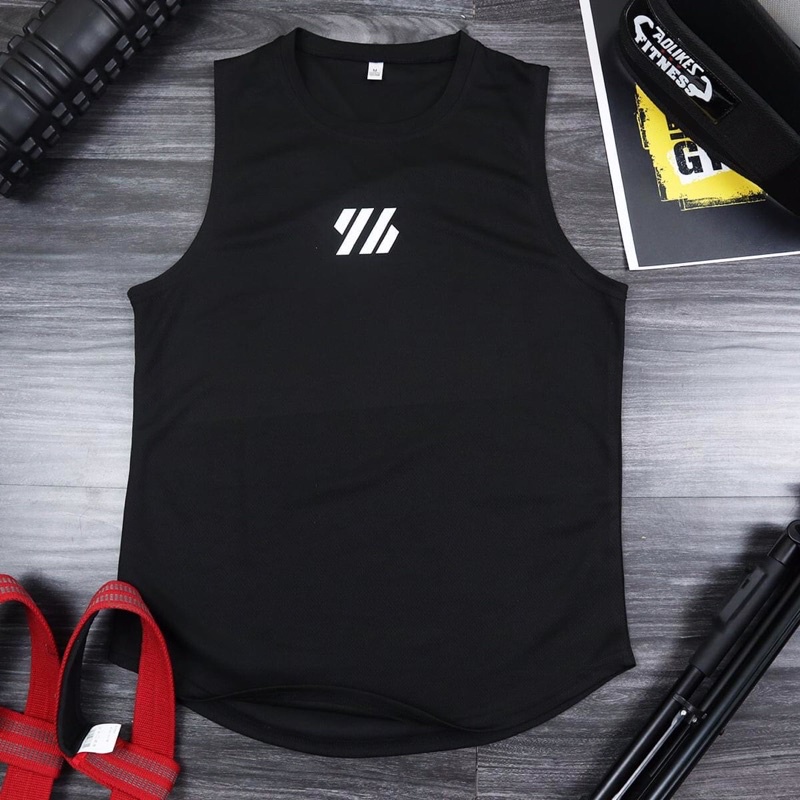 Áo ba lỗ tập gym, áo tank top 3G chơi thể thao chất vải thun lưới thoáng mát