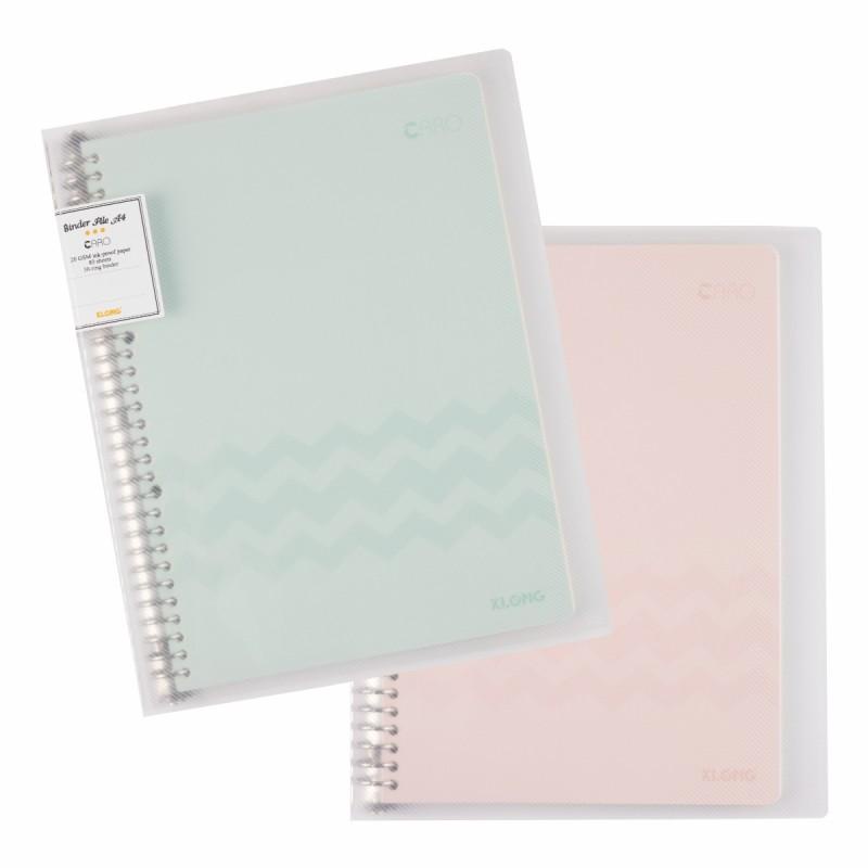 [Kèm Lõi Caro] Binder Sắt - Size A4 Klong 540 Nhà Cam