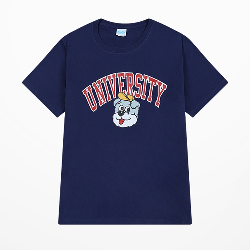 Áo thun tay lỡ nam nữ, áo phông unisex form rộng chất cotton mát mịn thấm hút mồ hôi UNIVERSITY