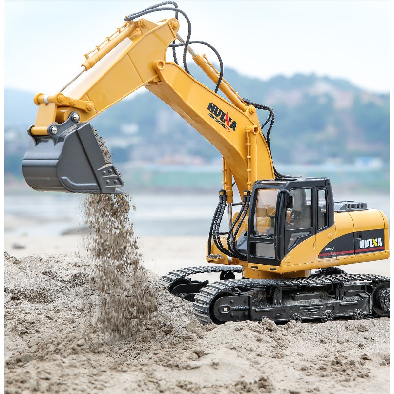 Máy Xúc Hui Na 1550 Điều Khiển Từ Xa Gàu Múc Kim Loại