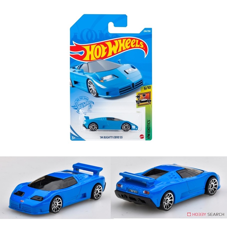 Xe mô hình Hot Wheels 1/64 '94 Bugatti EB110 SS (Blue) (new)
