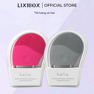 Combo 2 Máy Rửa Mặt Và Mát Xa Da Mặt Halio - Hồng Đậm và Xám