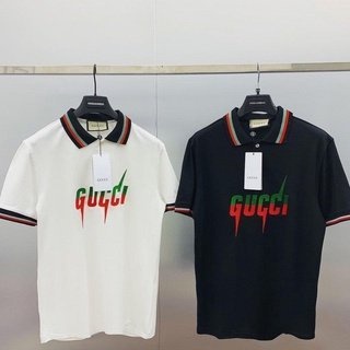 Áo Polo Nam Ngắn Tay Có Cổ GUCCI Chất Vải Cá Sấu 100%Cotton Hót Nhất 2022.