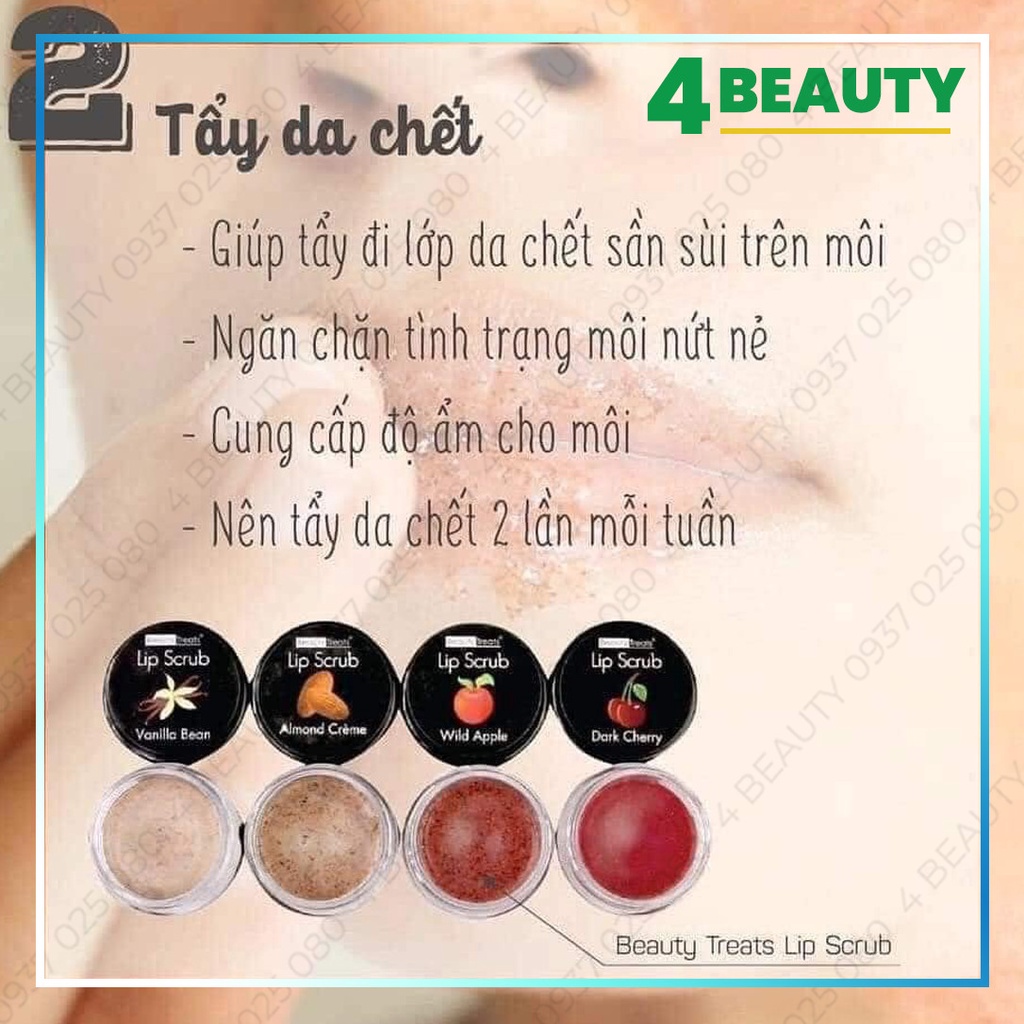 Tẩy tế bào chết môi Beauty Treats Lip Scrub 10.5g
