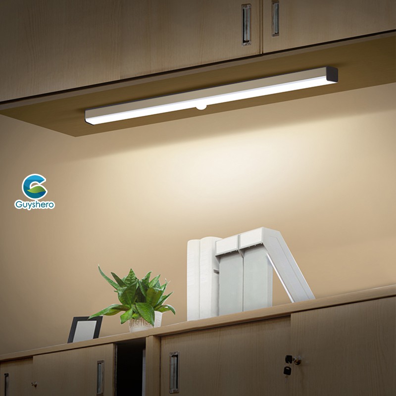 Đèn led cảm biến tự động thông minh không dây dùng pin sạc kích thước 10cm/21cm/30cm/50cm màu trắng/ ấm dạng hút từ tính | BigBuy360 - bigbuy360.vn