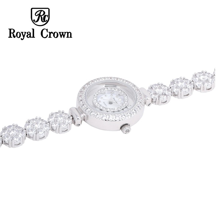 Đồng hồ nữ Chính Hãng Royal Crown 5308-J (dây đá vỏ trắng)