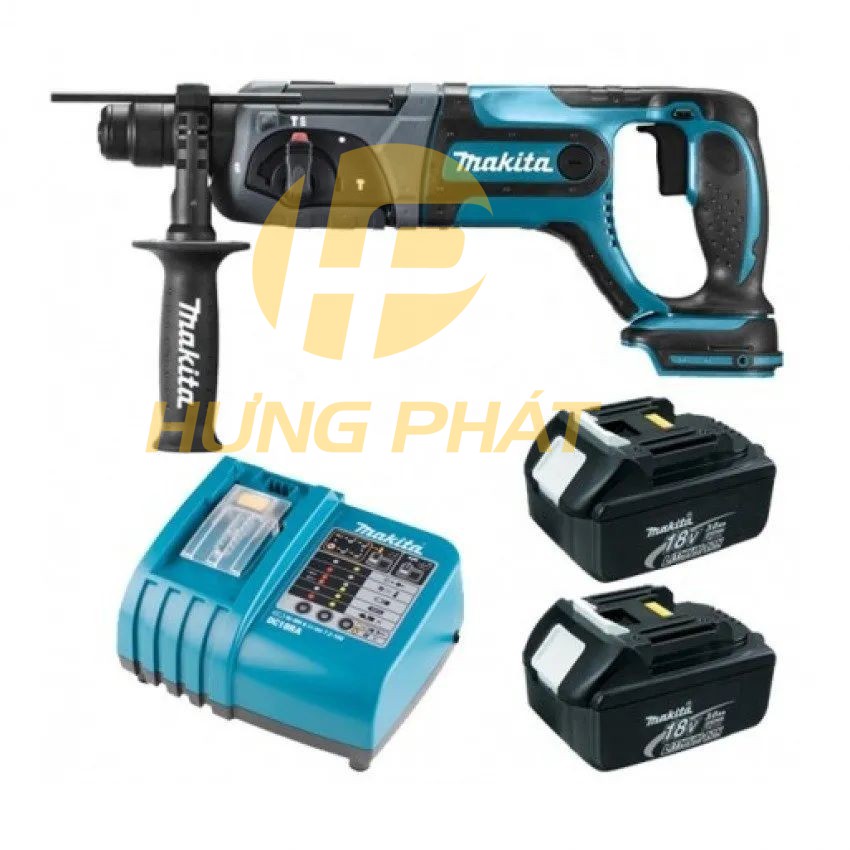 Máy khoan đa năng dùng pin Makita DHR241RFE 18V ( Hàng chính hãng) Có kèm bộ sạc nhanh + 2pin 3.0Ah