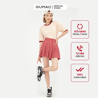 Áo thun nữ in sticker tay lỡ trẻ trung GUMAC ATB519