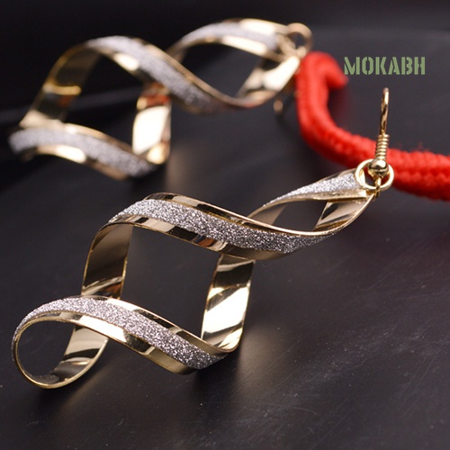 [Thời Trang] Bông Tai Dạng Móc Hình Xoắn Ốc Sang Trọng Cho Cô Dâu