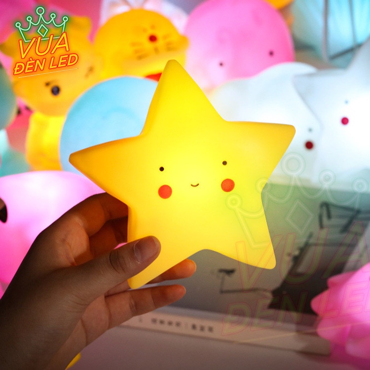 Đèn ngủ Silicon cute nhiều hình ngộ nghĩnh dùng pin siêu đáng yêu