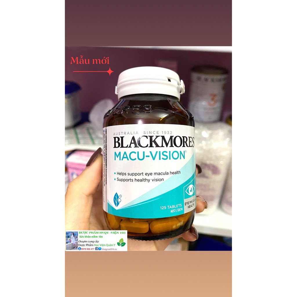 Bổ mắt Blackmore macu vision 125 viên