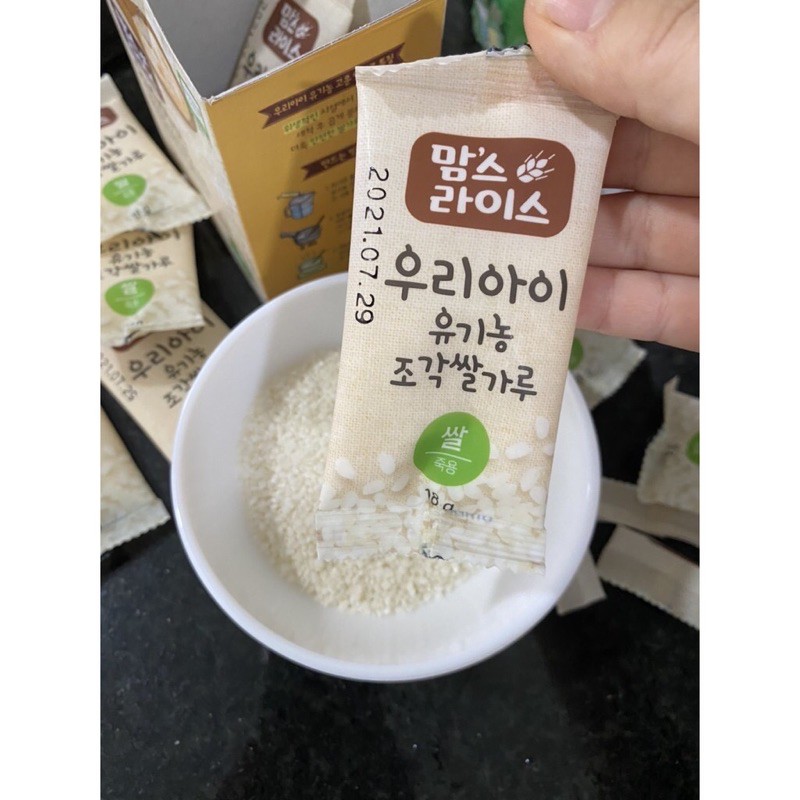 Gạo hữu cơ Hàn Quốc (tách lẻ 1 gói) date 9/2021