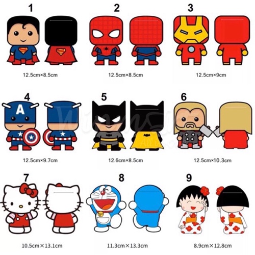 Lì Xì Thế Hệ Mới - Set 10 Túi Lì Xì Phiên Bản ChiBi Nhân Vật Hoạt Hình Thần Tượng No.101381