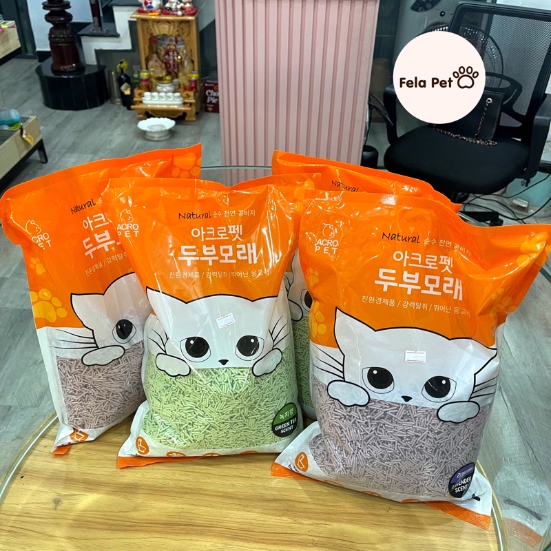 Cát đậu phụ Acropet cho mèo