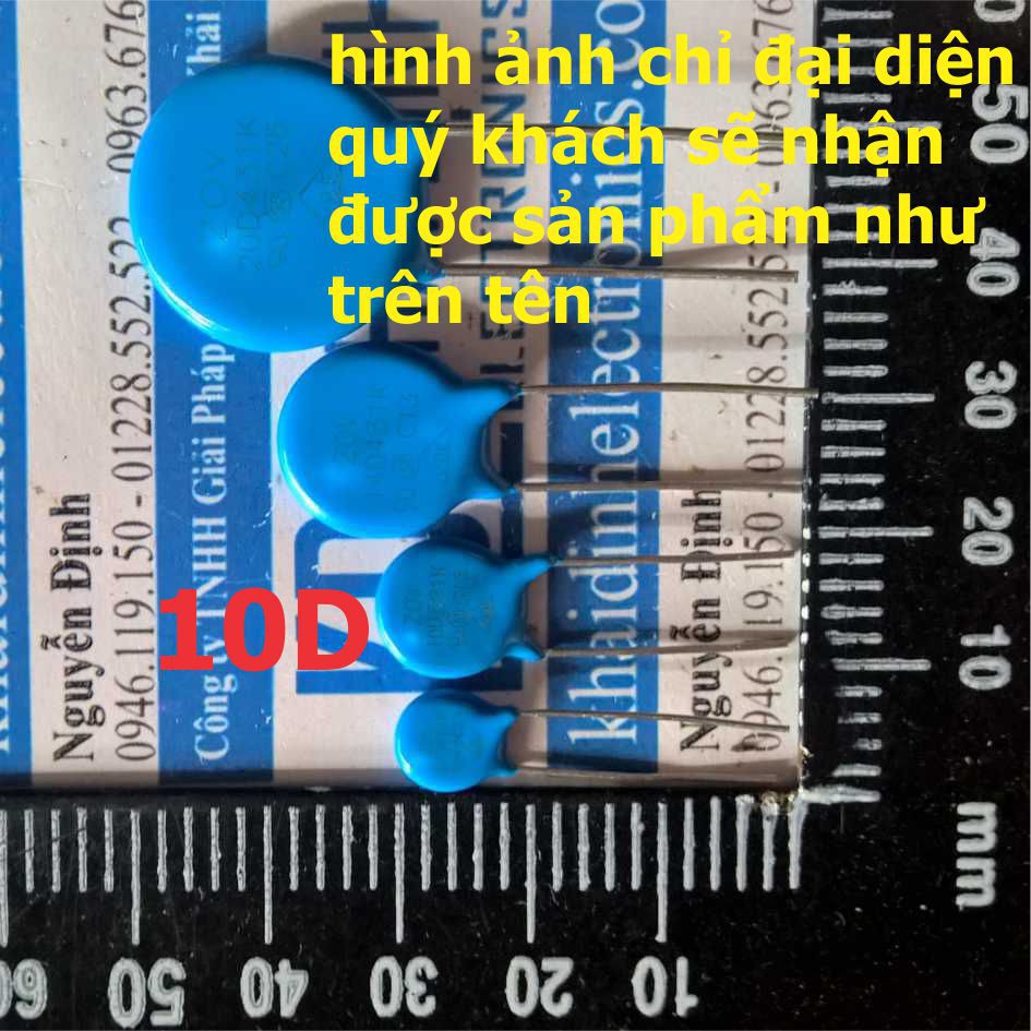 20 con TỤ CHỐNG SÉT, VARISTOR 10MM 10D (giá cho gói 20 con) kde0798