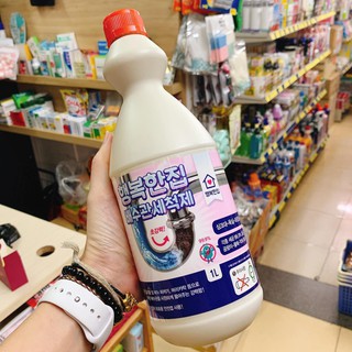 Nước Thông Cống Hàn Quốc 1L - Dung Dịch Thông Tắc Toilet, Bồn Rửa Mặt, Chậu Rửa Bát, Ống Thoát Nước