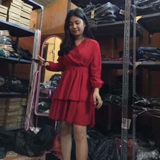 Váy jum đỏ