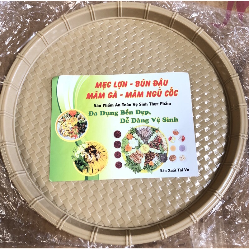 Mẹc nhựa mâm nhựa 34cm 42cm mẹc lợn mẹc bún đậu mâm gà mâm ngũ cốc