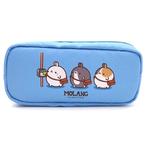 Hộp Bút Magic Channel 2 Ngăn Kéo Molang Ver.3 - Màu Xanh