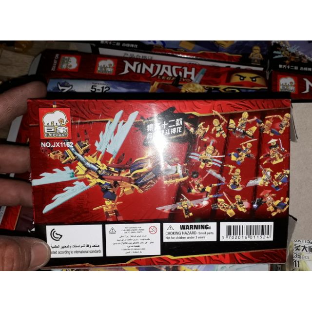 Lắp ráp 1 hộp NLego Ninjago Rồng Vàng 1152 có nhiều chi tiết rất đẹp