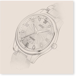 Đồng hồ đôi nary dây thép không gỉ nam nữ mặt kính chống trầy - DH0153