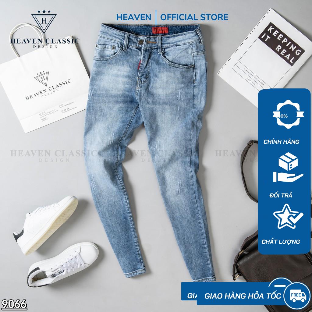 Quần Jean Nam - Quần Bò Nam HEAVEN CLASSIC Vải Cao Cấp Không Phai Hàng  MÃ 9066