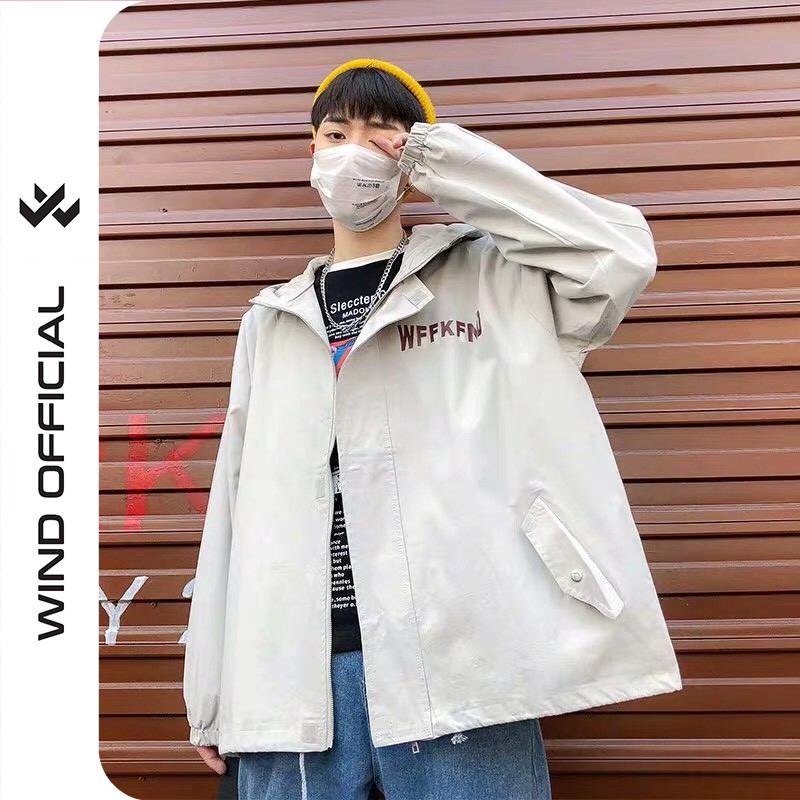 Áo khoác dù WIND unisex form rộng WEEKEND nam nữ oversize phong cách ulzzang