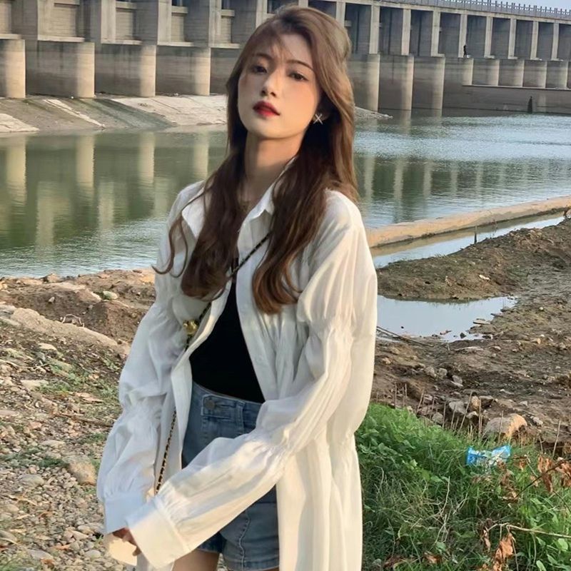 Áo Sơ Mi Dài Tay Thiết Kế Thanh Lịch Cho Nữ