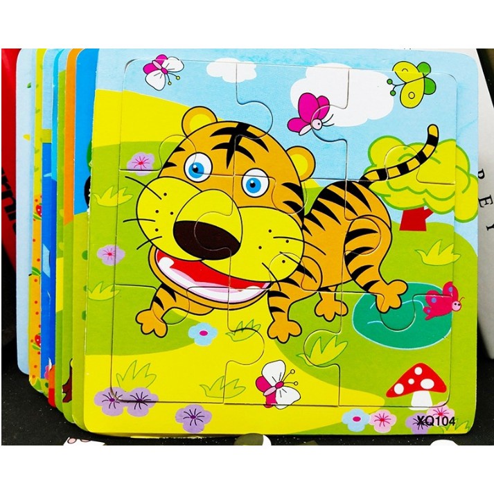 Đồ chơi ghép hình 9 mảnh cho bé, đồ chơi thông minh, tranh ghép 9 mảnh