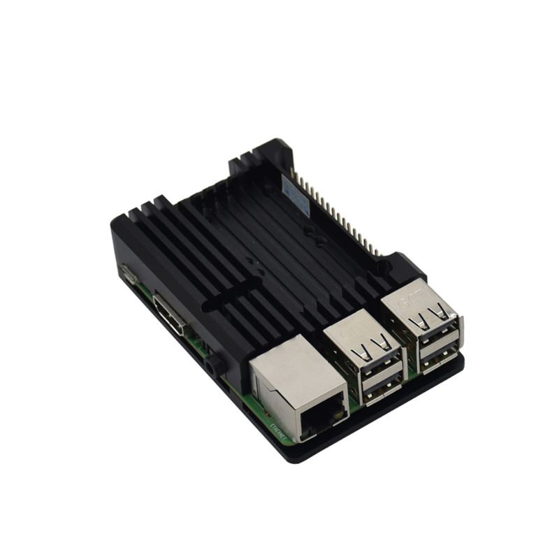 Vỏ Tản Nhiệt Bằng Hợp Kim Nhôm Kèm Quạt Tản Nhiệt Chuyên Dụng Cho Raspberry Pi4 Raspberry Pi 4