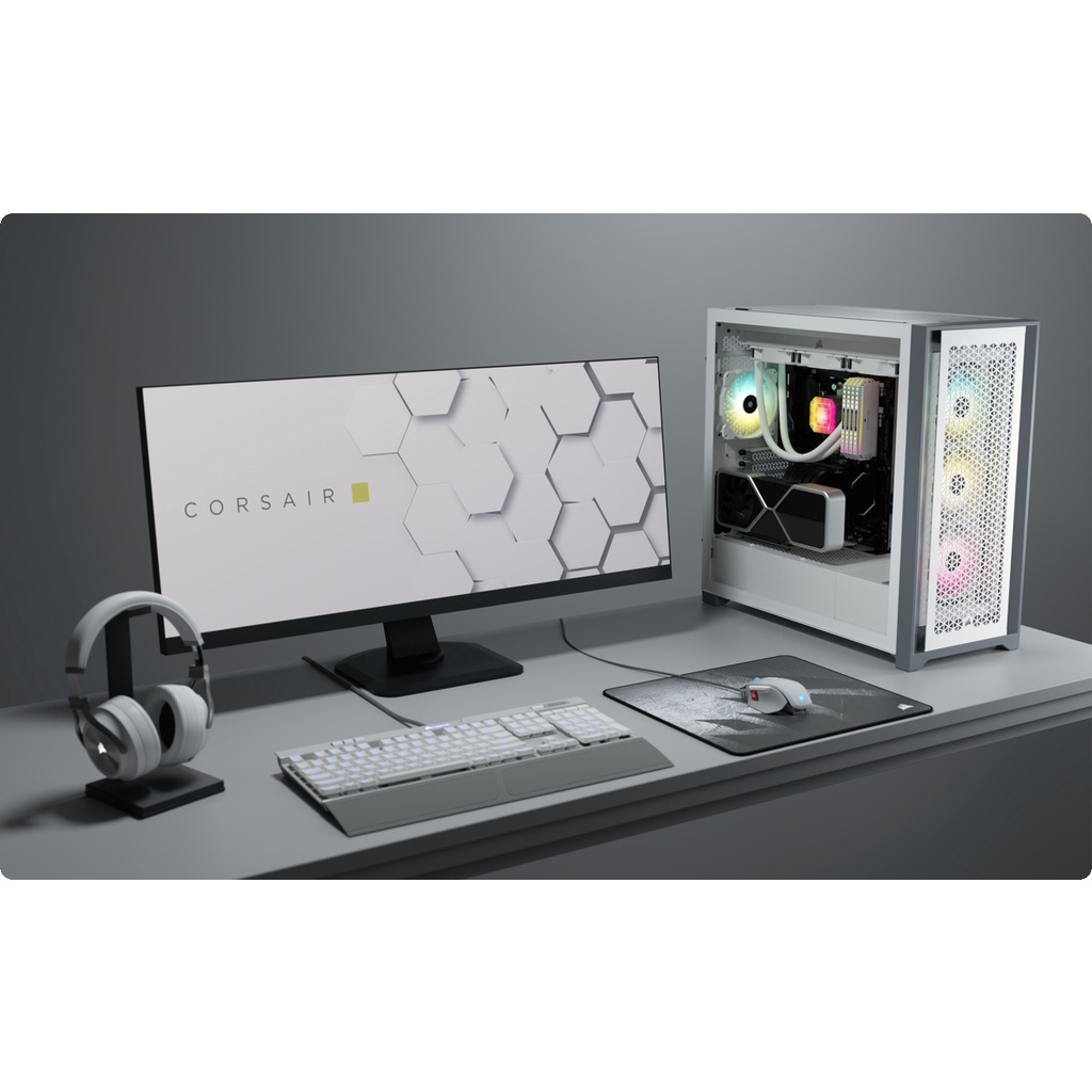 Vỏ máy tính Corsair 5000D Airflow TG Black/ White