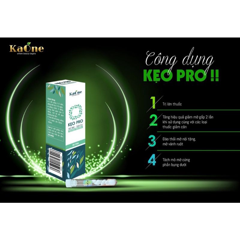Kẹo Siết Eo Giảm Mỡ Thừa Pro - Kaone chính hãng