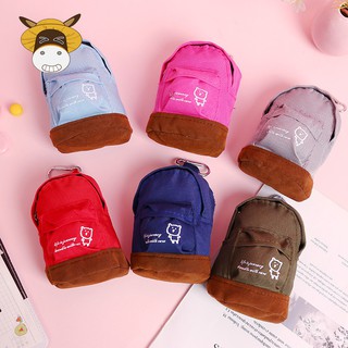 [6 Màu Tự Chọn] Balo Mini Ullzang Trơn Màu Làm Móc Treo Chìa Khóa Siêu Tiện Lợi !