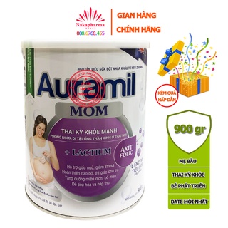 [KÈM QUÀ] Sữa bầu Auramil Mom - Dành cho phụ nữ mang thai và cho con bú, bổ sung acid folic