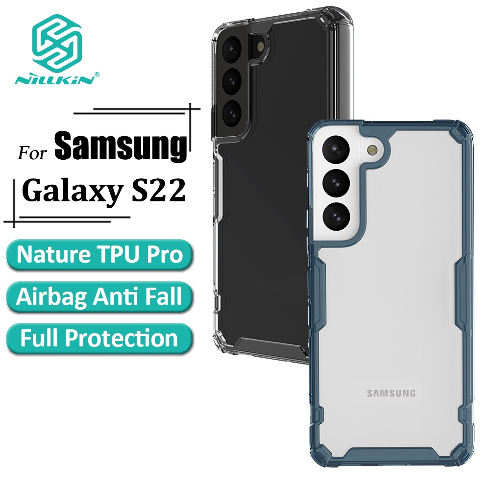 Ốp điện thoại Nillkin bằng tpu mềm trong suốt siêu mỏng chống sốc cho Samsung Galaxy S22