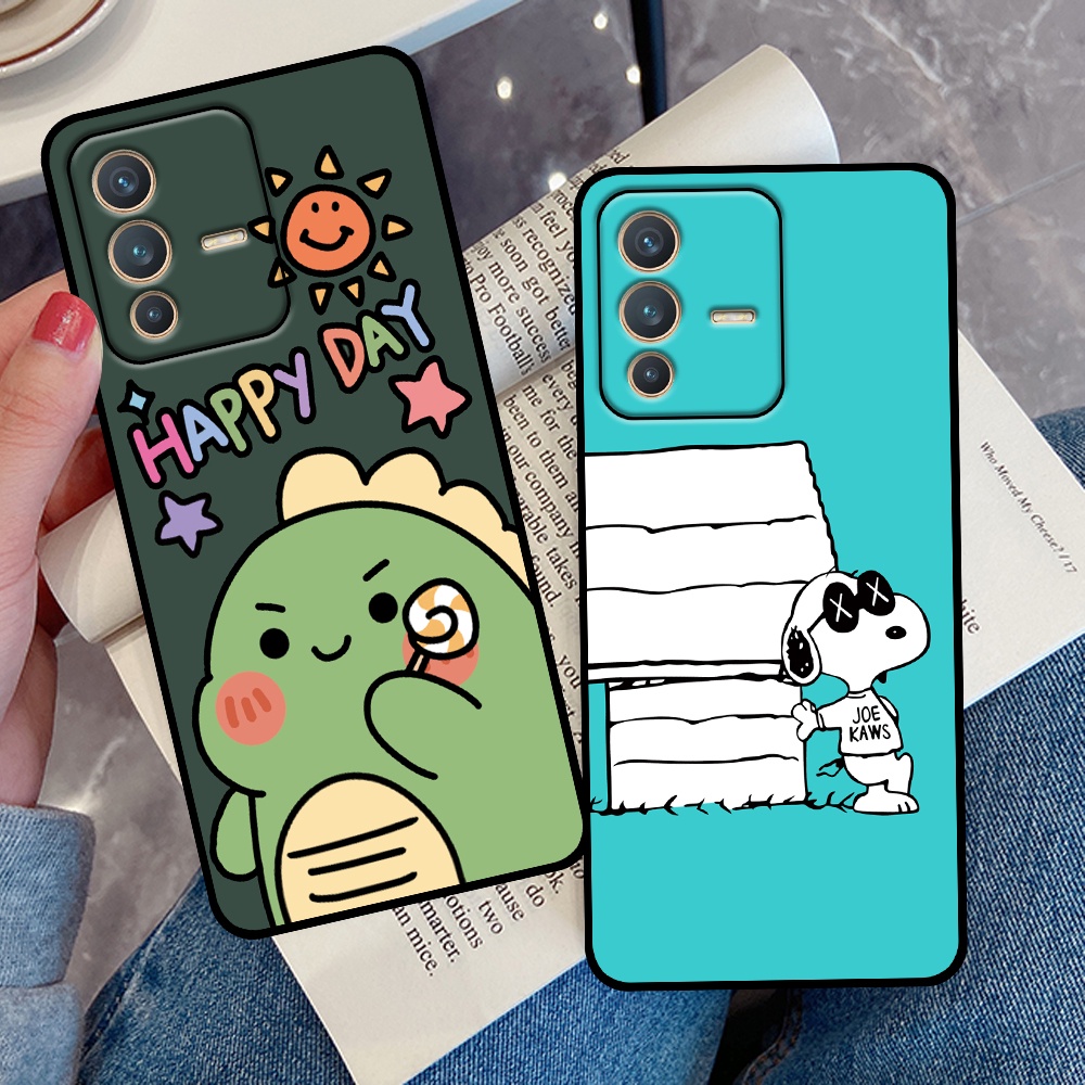 Ốp Vivo V23 5G in hình quả bơ, hươu, khủng long siêu dễ thương