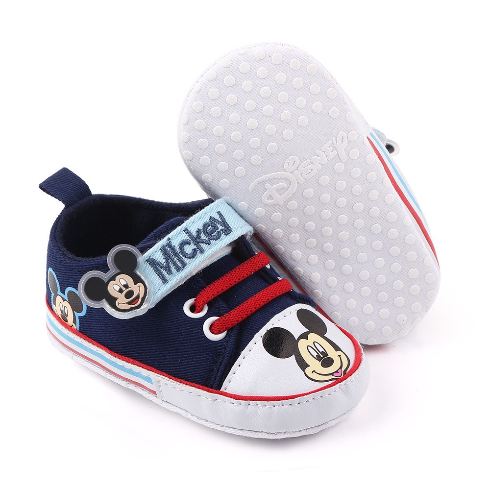 Giày Tập Đi Chống Trượt Hình Chuột Mickey Cho Bé