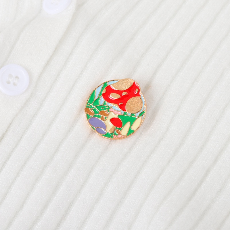 Ghim cài áo Miss Zoe hình cây nấm dễ thương