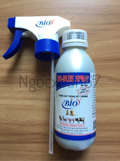 Thuốc xịt sát trùng vết thương BIO-BLUE SPRAY 150ml