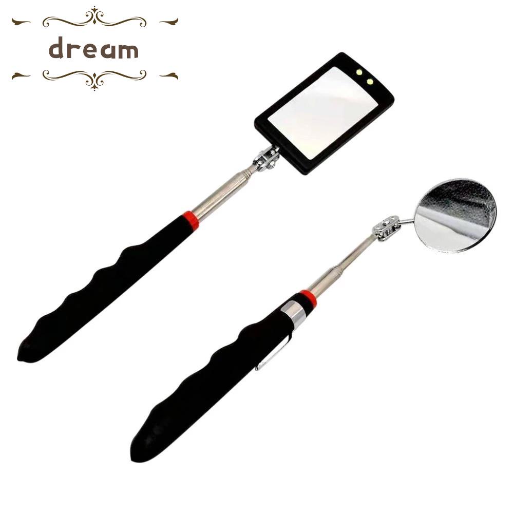 【DREAMLIFE】360° Telescopic Folding Inspection Mirror Car Mechanic Welding Repair Reflector high quality