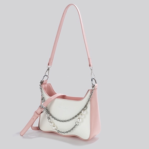 🌸Hàng Order🌸 Túi Xách Nữ CEEKAY Da Trơn Khóa Kéo Quai Da Đeo Dây Sách Chuỗi Xích Hạt Sang Chảnh Nữ Tính 🌸Hàng Quảng Châu