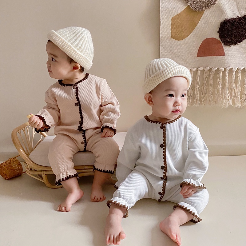 Áo liền quần dệt kim thời trang cho bé trai/gái (0-2 tuổi)