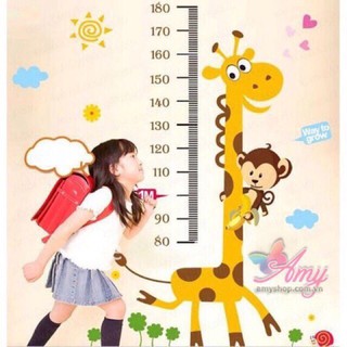 Decal đo chiều cao cho bé / Giấy dán tường đo chiều cao