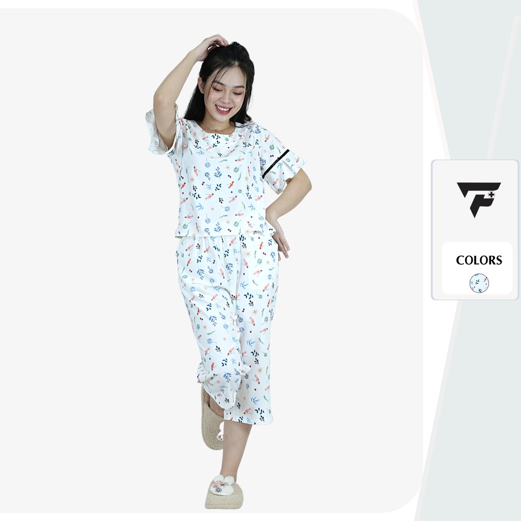 Đồ bộ mặc nhà pijama tiểu thư họa tiết dễ thương mềm mịn FPLUS 300 | BigBuy360 - bigbuy360.vn
