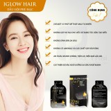 Dầu gội phủ bạc Iglow Hair 3in1 white hair cover số 1 tại Hàn Quốc - Út store